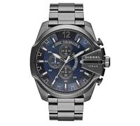 Diesel DZ4329 Mega Chief Chronograph Blue Dial Black Steel Strap Watch For Men