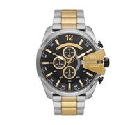 Diesel DZ4581 Mega Chief Chronograph Two Tone Black Dial Bracelet - W11334