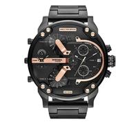Diesel DZ7312 Big Daddy Chronograph Black Dial Black Steel Strap Watch For Men