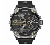 Diesel DZ7348 Mr. Daddy 2.0 Black Dial Black Leather Men's Watch