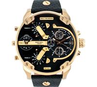 Diesel DZ7371 MR Daddy 2.0 Gold Case Men's Watch - 57mm Quartz, Leather Strap, 3ATM Water Resistant | Ced-48978897731903