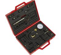 Diesel Engine Compression Test Kit - Glow Plugs & Injector Adaptors - Case