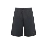 Diesel fleece shorts with metallic Oval D - Black S-M