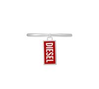 Diesel Font Unisex Stainless Steel Charm Rings