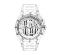 DIESEL Framed Watch for Men, Solar Powered Quartz Movement with Silicone or Leather Strap