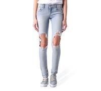 Diesel Francy 0673G Stretch Women's Relaxed Skinny Jeans, blue, 28W x 32L