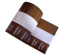 DIESEL FUEL - 144mm/6" British Standard Banded Pipeline Identification ID Pipe Tape