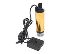 Diesel Fuel Transfer Pump 24V Electric Oil Extractor for Water Barrels - Compact Self Priming Liquid Pump with Filter Gold Black(A)