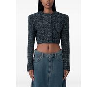 Diesel G-Crop-G tweed cropped jacket - Black 38-40-42-44