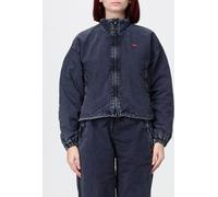 DIESEL G-Leamer Cropped Windbreaker Jacket with High Neck and Embroidered Logo - Size: 38 - female