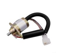 Diesel Generator Fuel Solenoid Valve KM2V80-11700 Stop Valve with Terminal and Protective Sleeve for System Control (KM2V80-11700 12V)