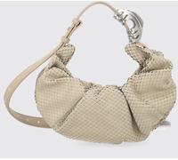 DIESEL Grab-D Python-Effect Leather Shoulder Bag with Oval D Logo