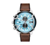 DIESEL Griffed Watch for Men, Quartz Chronograph Movement with Leather Strap