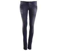 DIESEL GRUPEE NE 0835B Womens Denim Jeans Sweat Jogg Stretch Slim Skinny Black