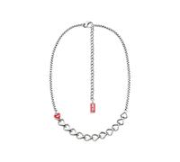 Diesel heart-charm chain necklace - Silver One Size