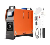 Diesel Heater 2KW 12V Parking Heater Diesel, Remote Control Constant Temperature Heater with Silencer LCD Display Diesel Air Heater for Car Truck Boat Bus RV Trailer and Camper (Rectangle Orange, 2KW)
