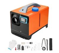 Diesel Heater 2KW 12V Parking Heater Diesel, Remote Control Constant Temperature Heater with Silencer LCD Display Diesel Air Heater for Car Truck Boat Bus RV Trailer and Camper (Square Orange, 2KW)