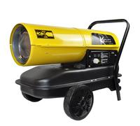 Diesel Heater Kerosene Space 38L 30kW RocwooD 100 000 BTU Adjustable Thermostat Portable Wheeled Home Office Garage Workshop Warehouse Greenhouse Building Site