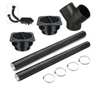 Diesel Heater Outlet Pipe - 75mm Car Duct Kit, Diesel Heater Pipe, Car Outlet Duct | Warm Air Vent Kit, Auto Heaters Assembly, for Night Installation Engine Cabin Workshop Vehicle Heatings