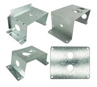 Diesel Heater Turret Plate Air Diesel Parking Heater Base Mounting Bracket External Floor Plate Silver Fit use for Car Truck Van Camper Turret Plate for Diesel Heater(TypeG)
