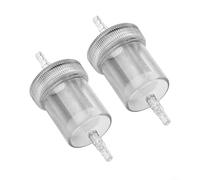Diesel In-Line Fuel Filter, For Eberspacher Air Heater, 4mm ID Fuel Hose, Plastic Body, Transparent, 77mm, 2 Pack