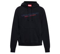 Men's Diesel Industry Denim Division Design Black Hoodie - Size: 40/Regular