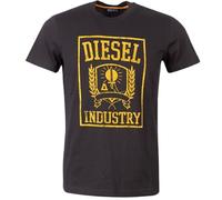 Diesel Industry Shield Design Black T-Shirt