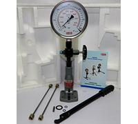 Diesel Injector Nozzle Pop Tester with 600 BAR / 0-8500 PSI Dual Scale Gauge