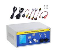 Diesel Injector Tester, Common Rail Calibration Tool for Injectors, Professional Piezo Electromagnetic Tester, Compatible with Bosch Denso Delphi, Repair Tool Kit