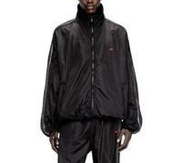 Diesel J-Caron Mens Jacket Size 52 Black Lightweight Windbreaker Zip