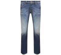 Men's Diesel Larkee-X Straight Fit Stone Washed Dark Blue Jeans - Size: W30,