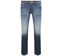 Diesel Larkee-X Straight Fit Stone Washed Jeans - Dark Blue - 30L - W36 - W36