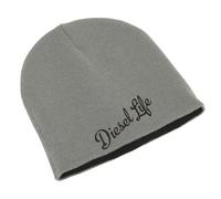 Diesel Life Cars Unisex Embroidered Double Layer Beanie Winter Hat Art Grey