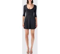 DIESEL Long-Sleeved Stretch-Polyamide Mini Dress with Oval D Logo - Size: S - female
