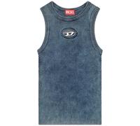 Diesel M-Anchor-A-Sl ribbed cotton tank top - Blue XS-M
