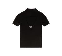 Diesel M-Olive cut-out oval hardware T-shirt - Black XXS-XS-S-M-L-XL