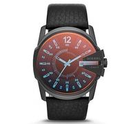 DIESEL Master Chief Series Watch for Men, Three Hand Date Movement with Stainless Steel or Leather Strap
