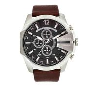 Diesel Mega Chief DZ4290 Men's Watch - 51mm Grey Dial Leather