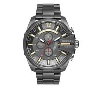 Diesel Mega Chief DZ4421 Men's Watch - 51mm Grey Dial Steel Bracelet