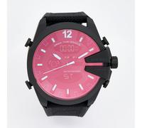 Diesel Mega Chief DZ4548 Men's Ana-Digi Watch Black Silicone Strap