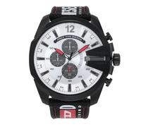 Diesel Mega Chief Watch for Men, Chronograph Movement with Silicone or Synthetic Strap
