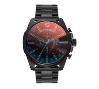 Diesel Mega Chief Watch for Men, Chronograph Movement with Stainless Steel Strap