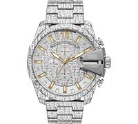 Diesel Mega Chief Watch for Men, Chronograph Movement with Stainless Steel Strap