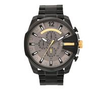 Diesel Mega Chief Watch for Men, Chronograph Movement with Stainless Steel Strap