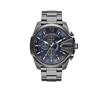 DIESEL Mega Chief Watch for Men, Chronograph Movement with Stainless Steel Strap