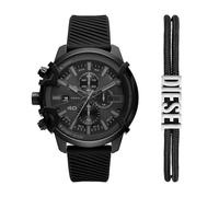 DIESEL Men Chronograph Quartz Watch with Silicone Strap DZ4650SET