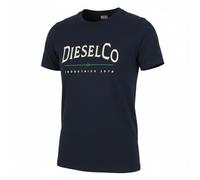 DIESEL Men T-Shirt T-Diego-Boss 2XL Blue Tricot Crew Collar Short Sleeve
