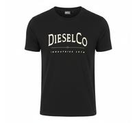 DIESEL Men T-Shirt T-Diego-Boss XL Black Tricot Crew Neck Casual Tee