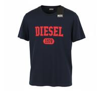 DIESEL Men T-Shirt T-Diegor 1-A Cotton Tricot Crew Neck Short Sleeve 2XL Blue