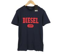 DIESEL Men T-Shirt T-Diegor 1-A Cotton Tricot Crew Neck Short Sleeve L Blue